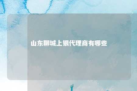 山东聊城上银代理商有哪些 